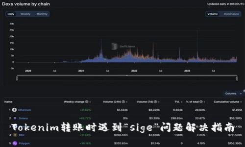 Tokenim转账时遇到“sige”问题解决指南