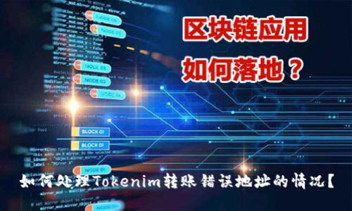 如何处理Tokenim转账错误地址的情况？